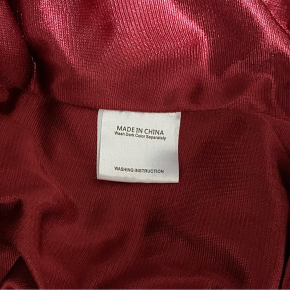 50. CESTYLE Blouse - Deep Red - Ladies size XL/1X - Picture 6 of 6